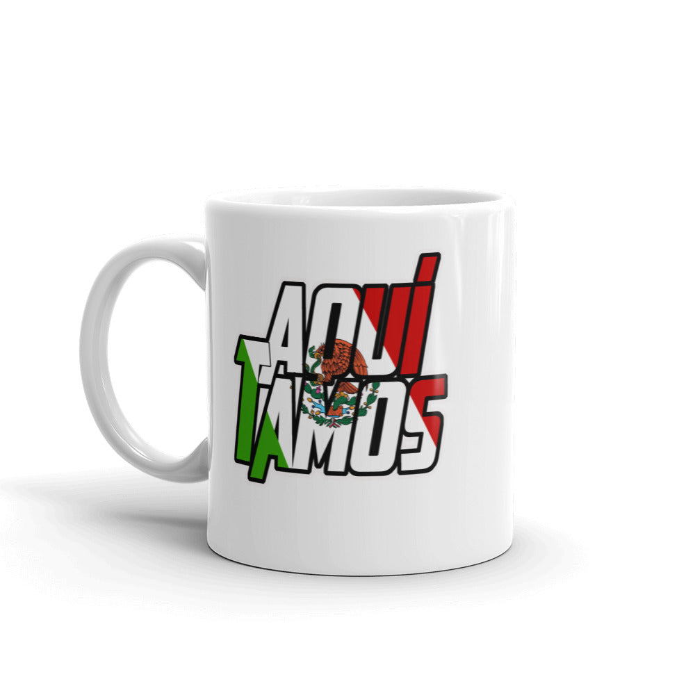 Aqui Tamos White glossy mug